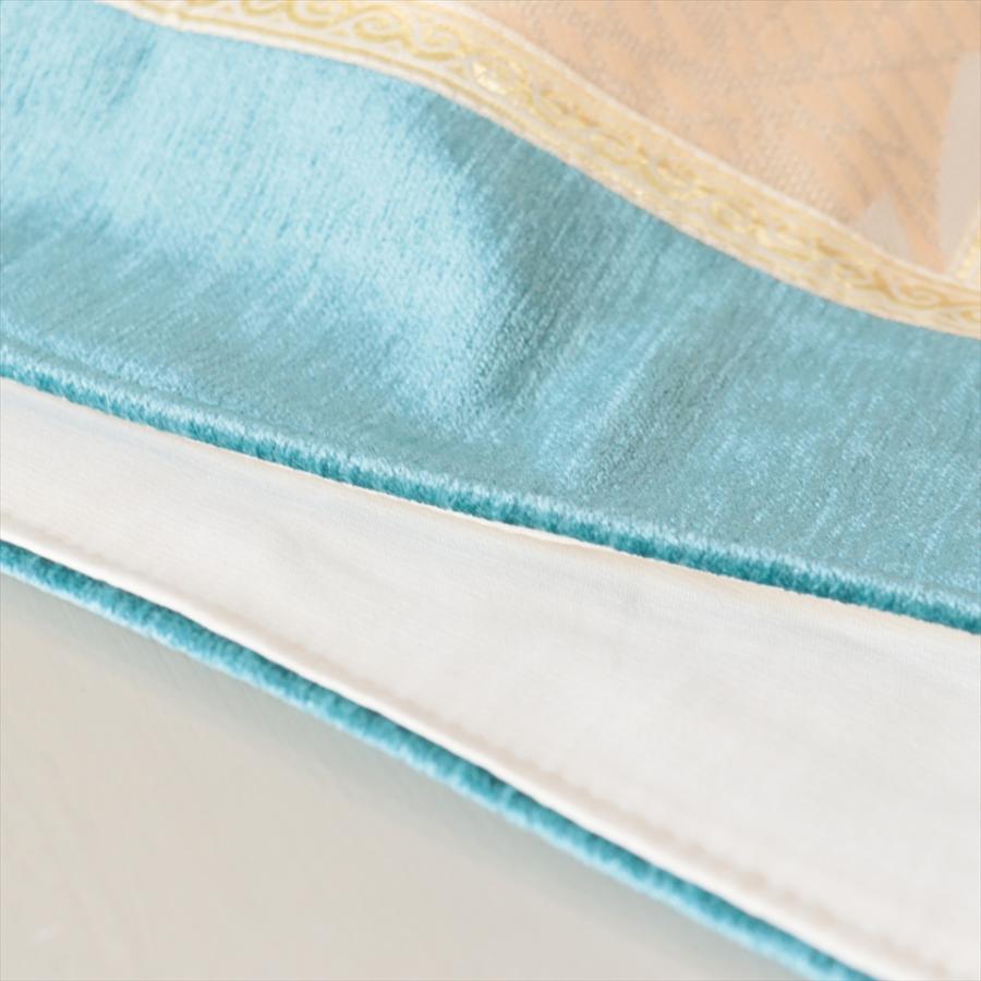 テーブルランナー　モザイクパッチワーク 142x50cmサイズ シュニール素材 |  | 04