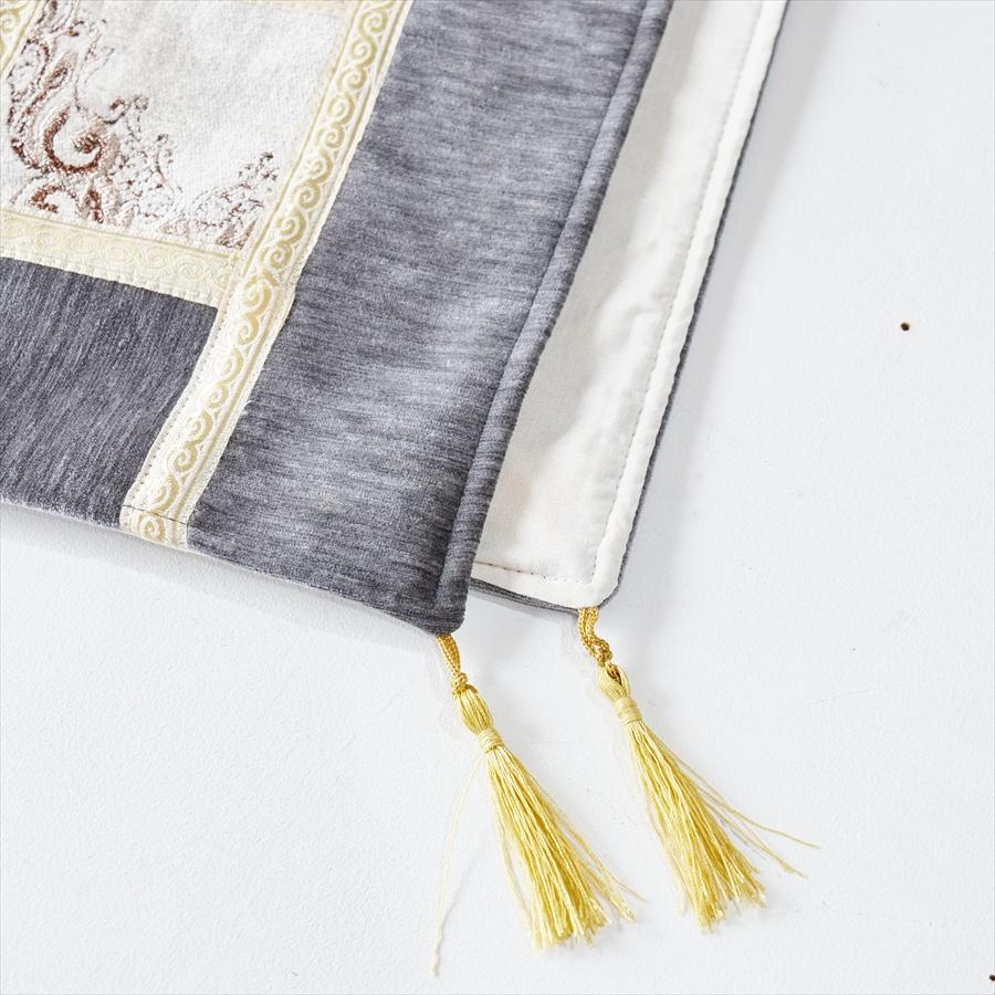 テーブルランナー　モザイクパッチワーク 200x50cmサイズ シュニール素材 |  | 04