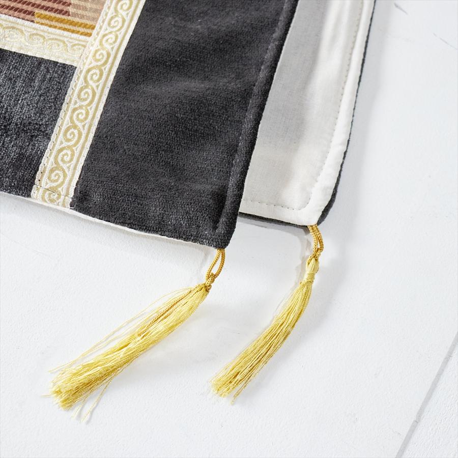 テーブルランナー　モザイクパッチワーク 200x50cmサイズ シュニール素材 |  | 04