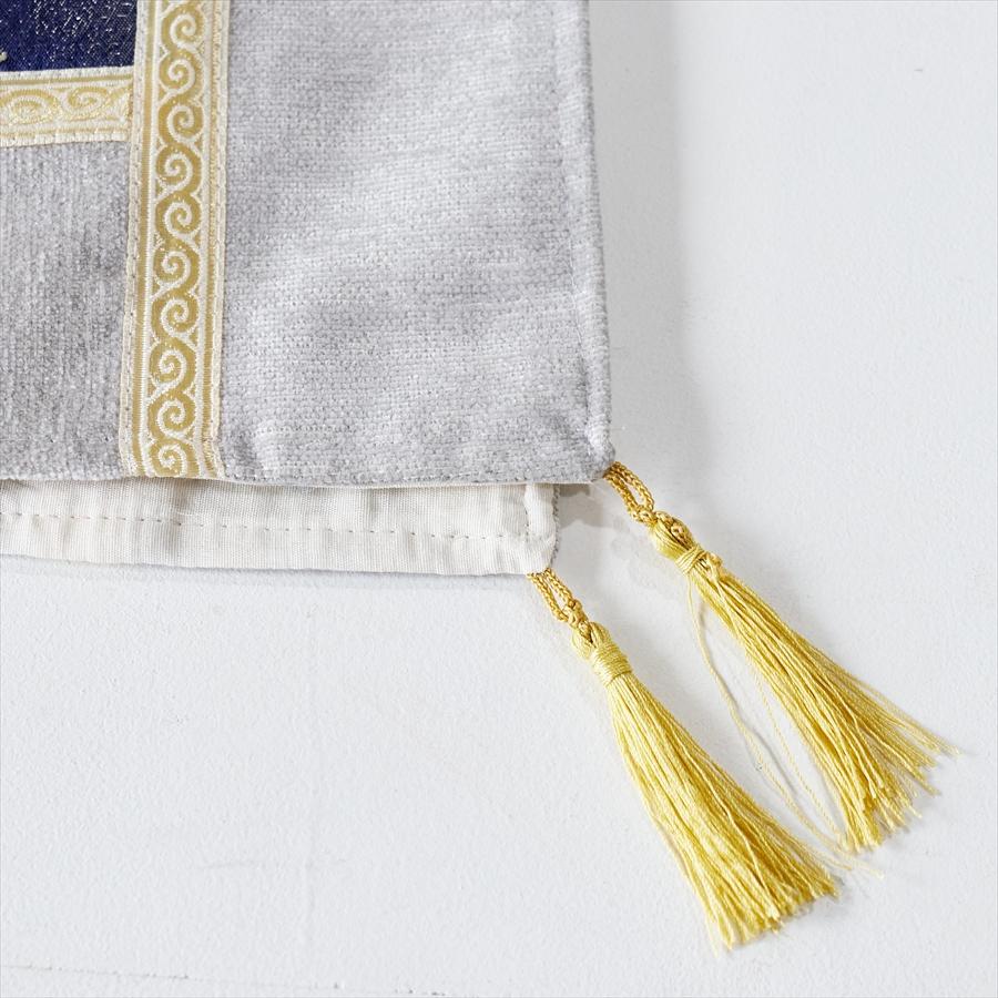 テーブルランナー　モザイクパッチワーク 200x50cmサイズ シュニール素材 |  | 04