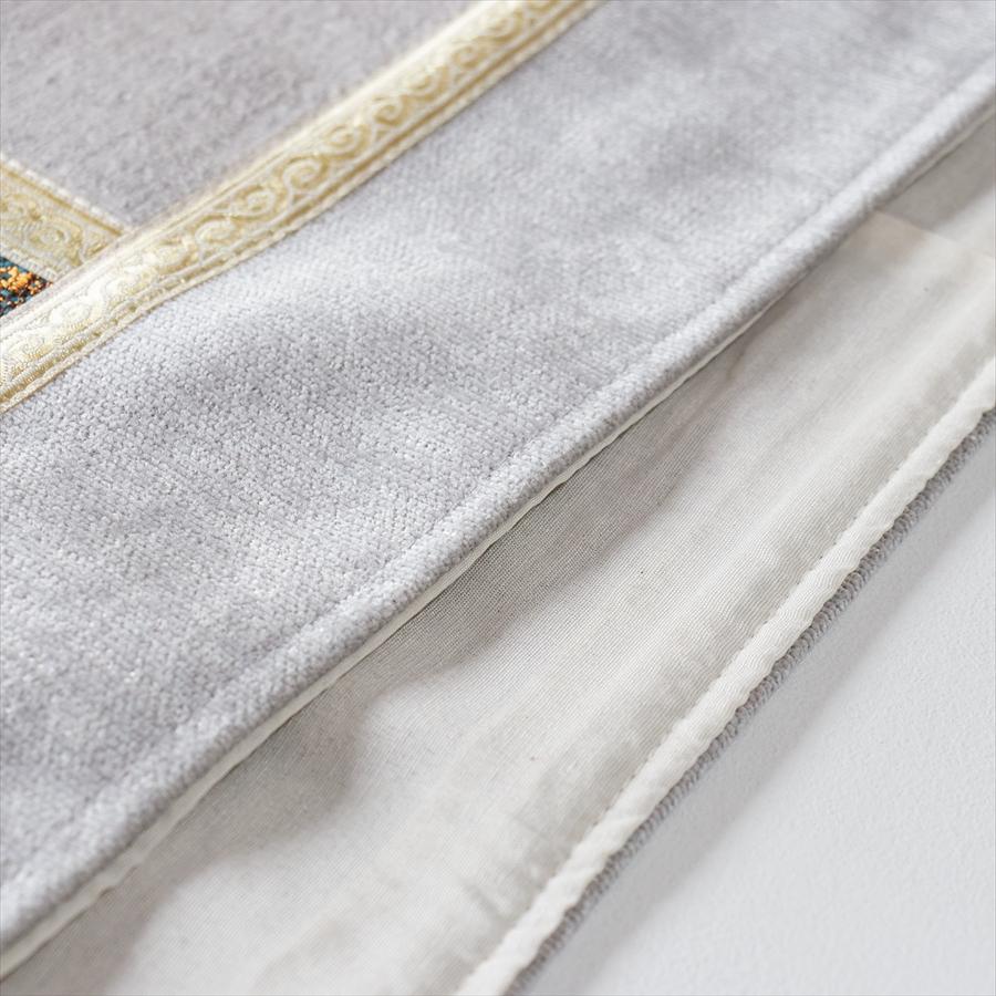 テーブルランナー　モザイクパッチワーク 200x50cmサイズ シュニール素材 |  | 05