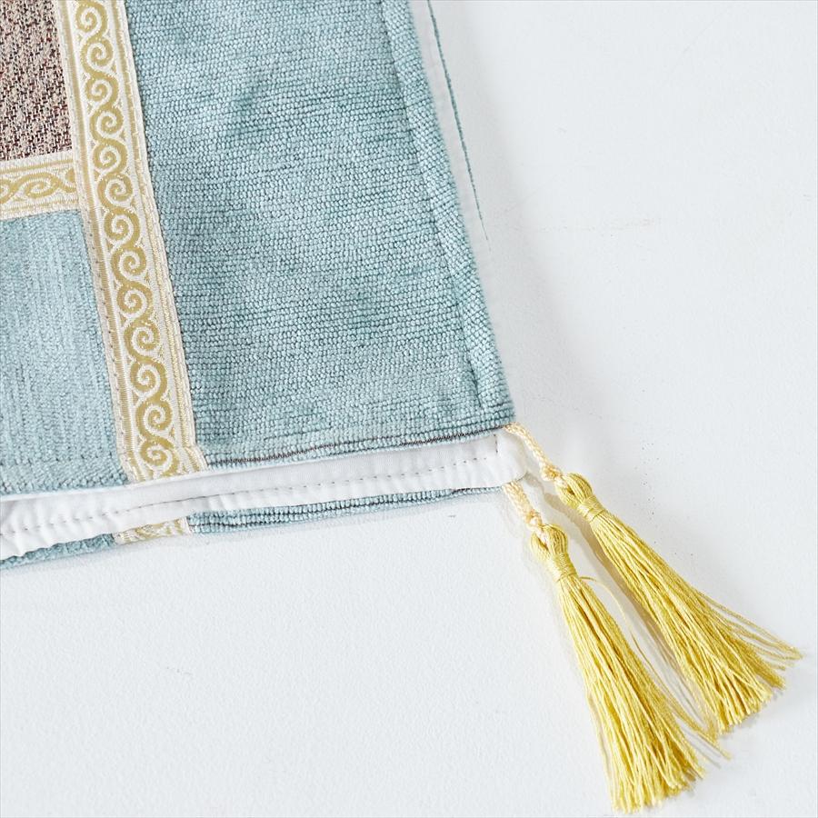 テーブルランナー　モザイクパッチワーク 200x50cmサイズ シュニール素材 |  | 04