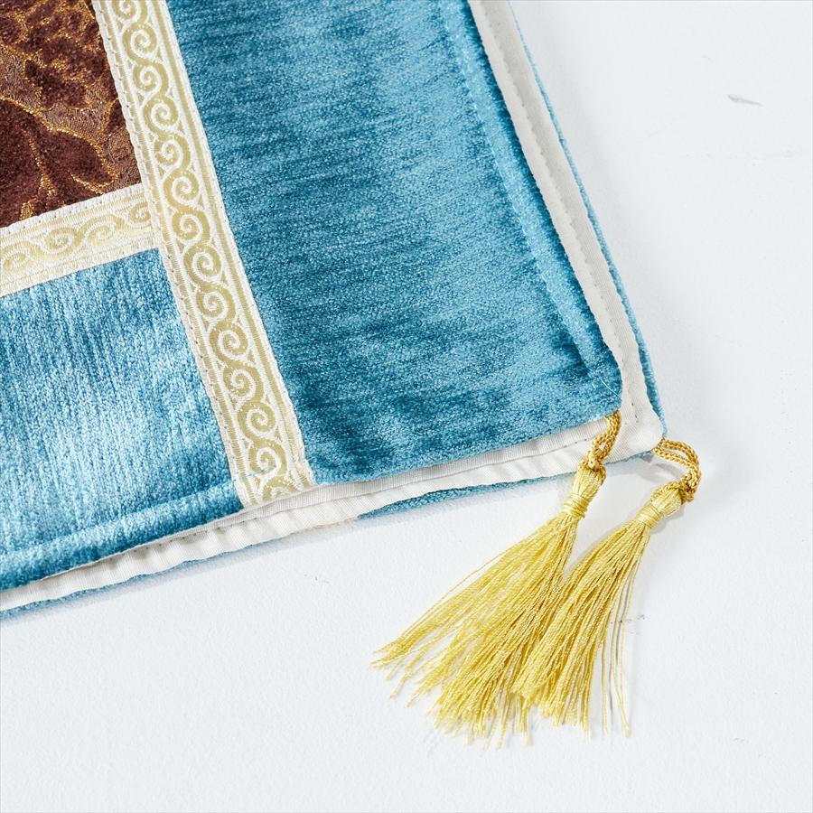 テーブルランナー　モザイクパッチワーク 200x50cmサイズ シュニール素材 |  | 04