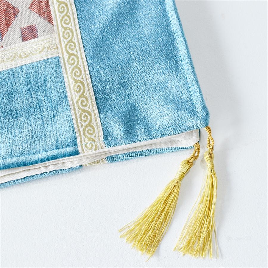 テーブルランナー　モザイクパッチワーク 200x50cmサイズ シュニール素材 |  | 04