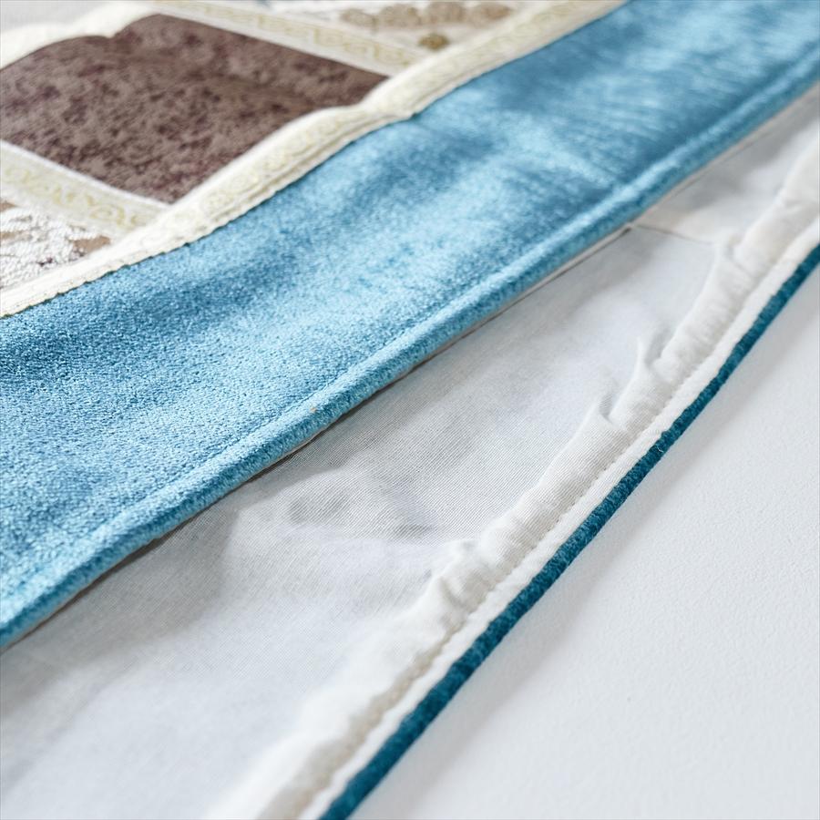 テーブルランナー　モザイクパッチワーク 200x50cmサイズ シュニール素材 |  | 05