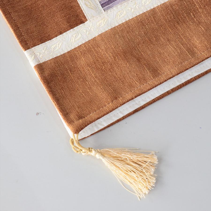 マルチカバー　モザイクパッチワーク 95x95cmサイズ シュニール素材 |  | 04