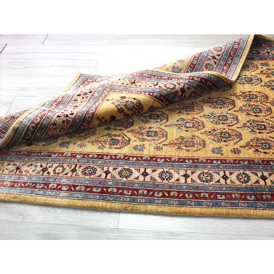 ギャベ ギャッベ ルリバフ センターラグサイズ177x130cm イエロー クラシカルデザインの花模様 | ブランド登録なし | 12