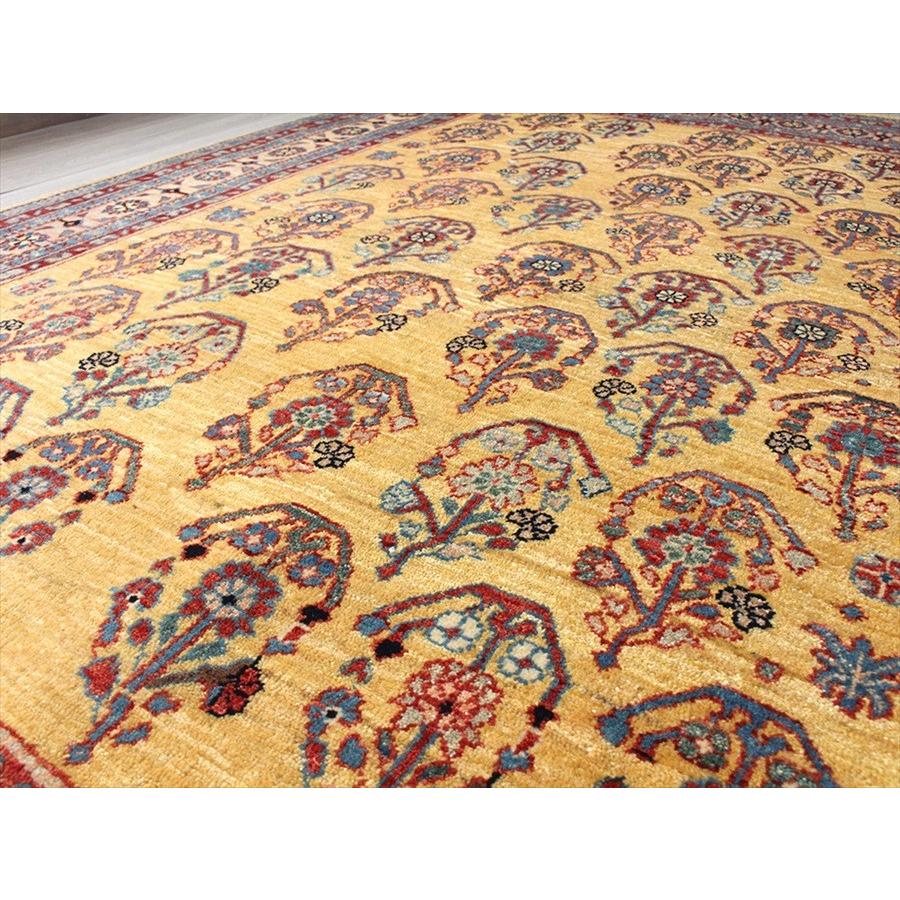 ギャベ ギャッベ ルリバフ センターラグサイズ177x130cm イエロー クラシカルデザインの花模様 | ブランド登録なし | 13