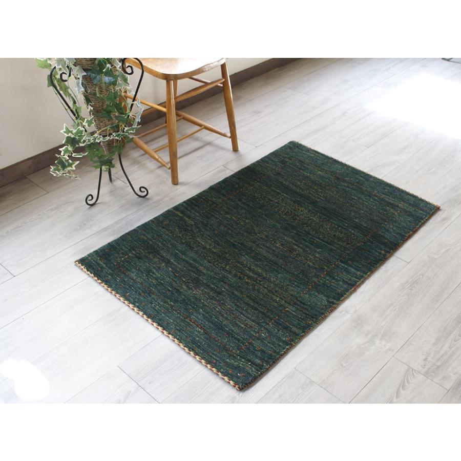 ギャッベ/ ギャベ  バナフシェ アクセントラグサイズ118×77cmブルーグリーングラデーション | ブランド登録なし | 01