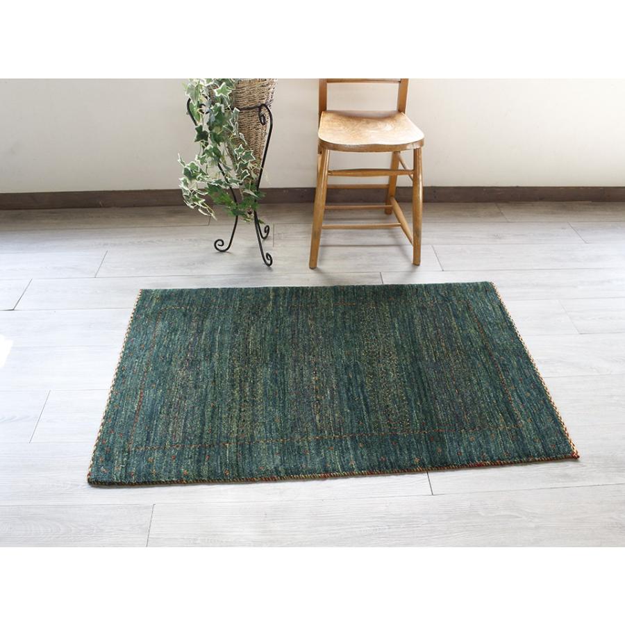 ギャッベ/ ギャベ  バナフシェ アクセントラグサイズ118×77cmブルーグリーングラデーション | ブランド登録なし | 02