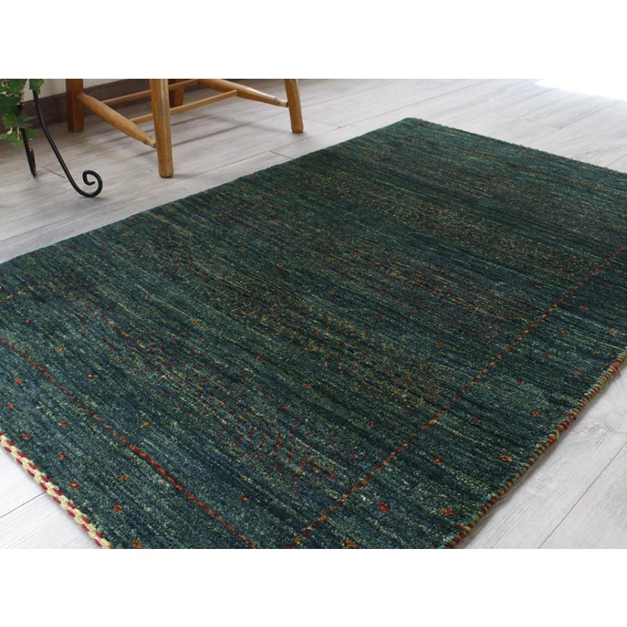 ギャッベ/ ギャベ  バナフシェ アクセントラグサイズ118×77cmブルーグリーングラデーション | ブランド登録なし | 04