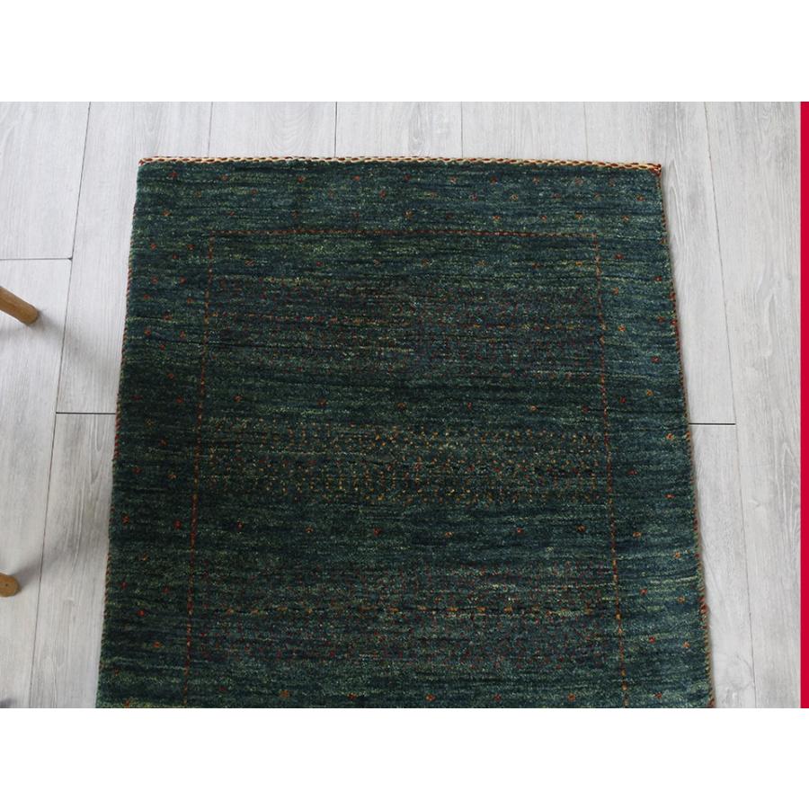 ギャッベ/ ギャベ  バナフシェ アクセントラグサイズ118×77cmブルーグリーングラデーション | ブランド登録なし | 05