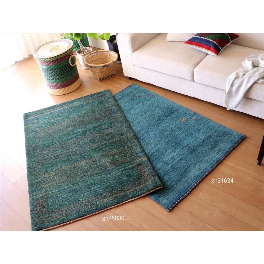 ギャッベ/バナフシェ カシュカイ族の手織りラグ152x100cm アクセントラグ グリーングラデーション | ブランド登録なし | 10