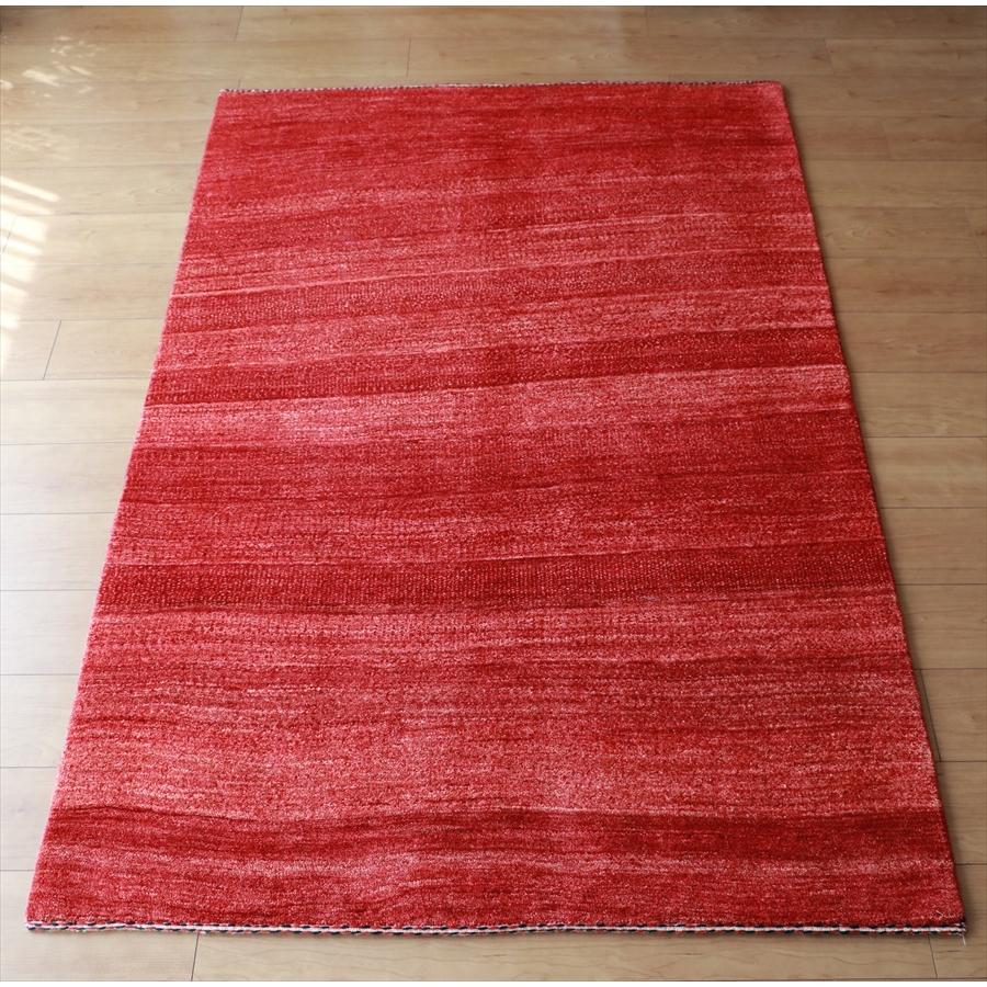 ギャッベBanafsheh/バナフシェ 176x117cm センターラグサイズ　レッドグラデーション　OUTLET | ブランド登録なし