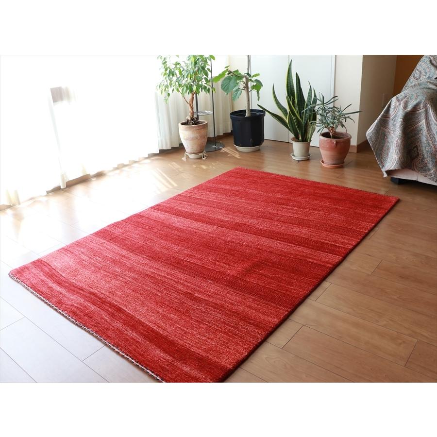 ギャッベBanafsheh/バナフシェ 176x117cm センターラグサイズ　レッドグラデーション　OUTLET | ブランド登録なし | 01