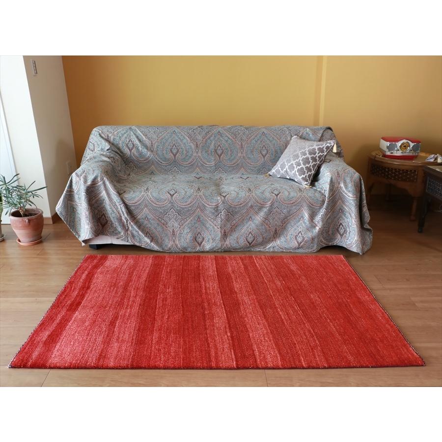 ギャッベBanafsheh/バナフシェ 176x117cm センターラグサイズ　レッドグラデーション　OUTLET | ブランド登録なし | 05