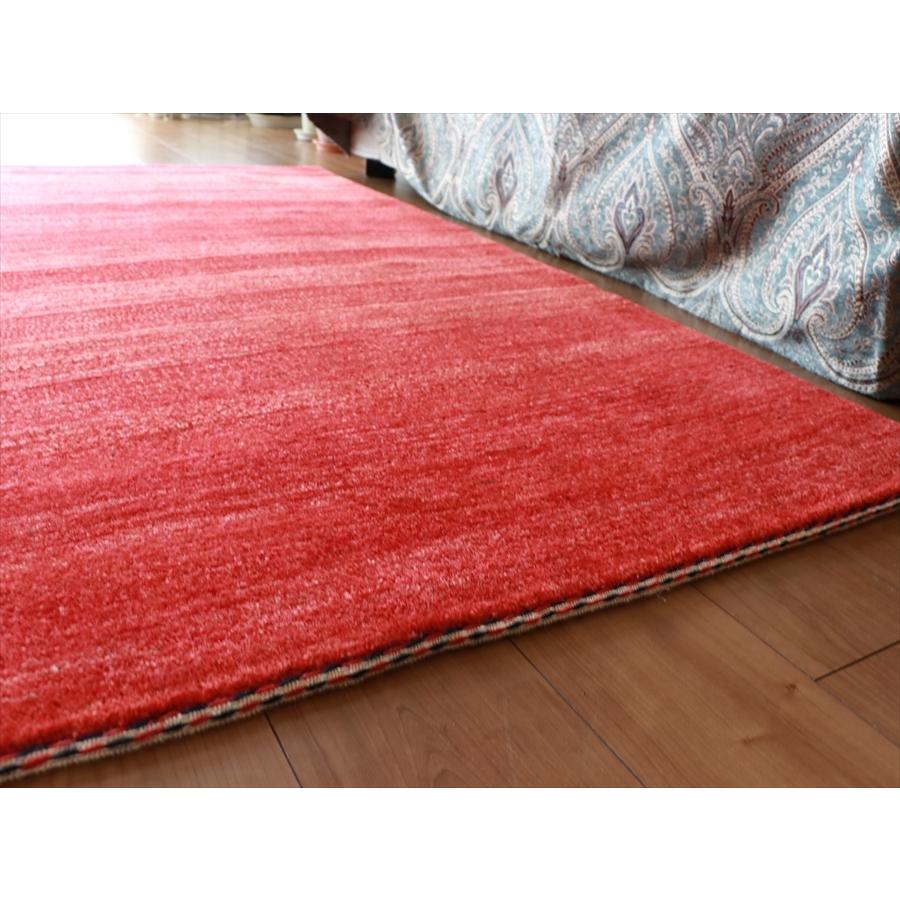 ギャッベBanafsheh/バナフシェ 176x117cm センターラグサイズ　レッドグラデーション　OUTLET | ブランド登録なし | 07