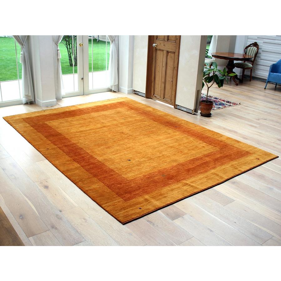 ギャッベ/ ギャベ  Banafsheh/バナフシェ 大型ルームサイズ348x255cm イエローオレンジのツートーン | ブランド登録なし | 01