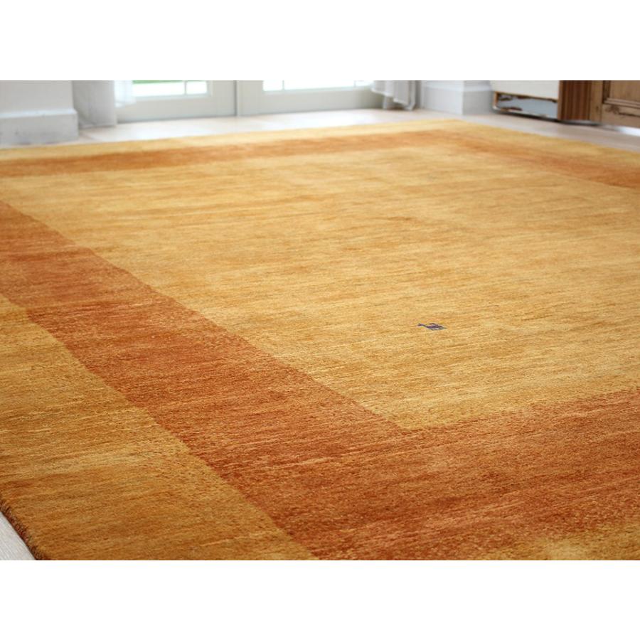 ギャッベ/ ギャベ  Banafsheh/バナフシェ 大型ルームサイズ348x255cm イエローオレンジのツートーン | ブランド登録なし | 07