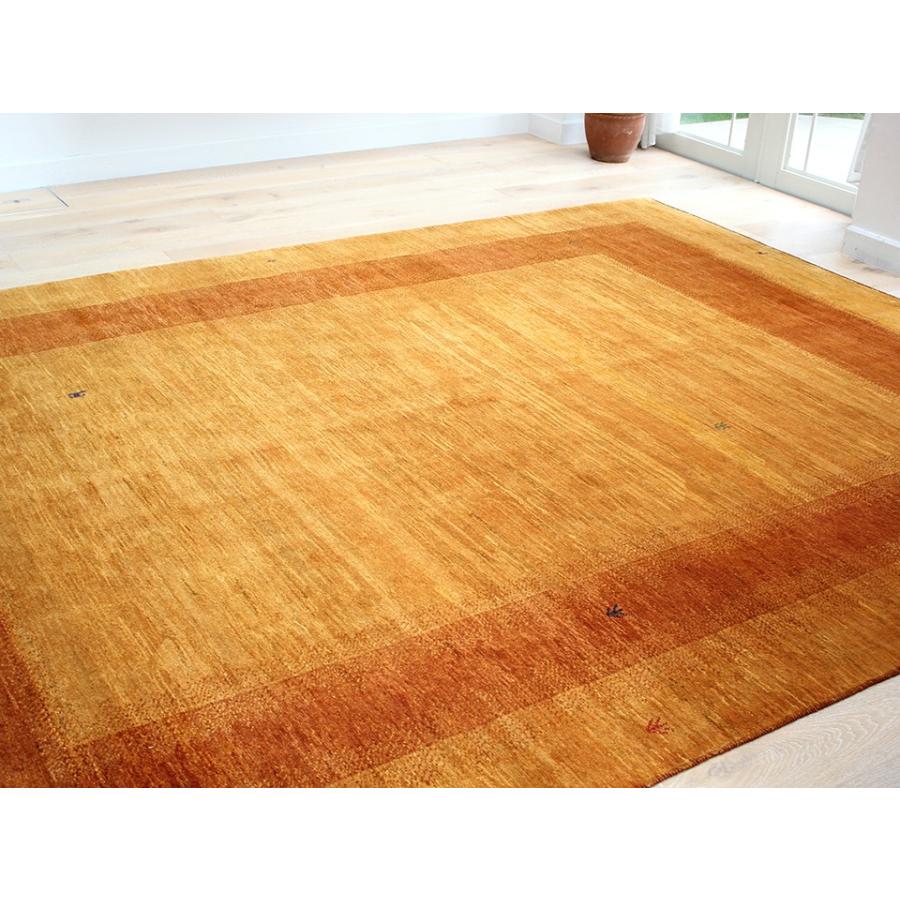 ギャッベ/ ギャベ  Banafsheh/バナフシェ 大型ルームサイズ348x255cm イエローオレンジのツートーン | ブランド登録なし | 08