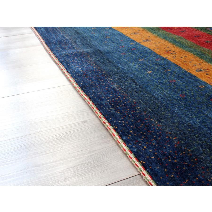 Gabbeh ギャベ イラン直輸入ギャッベ リズバフ リビングサイズ230x170cm カラフル ストライプ | ブランド登録なし | 06