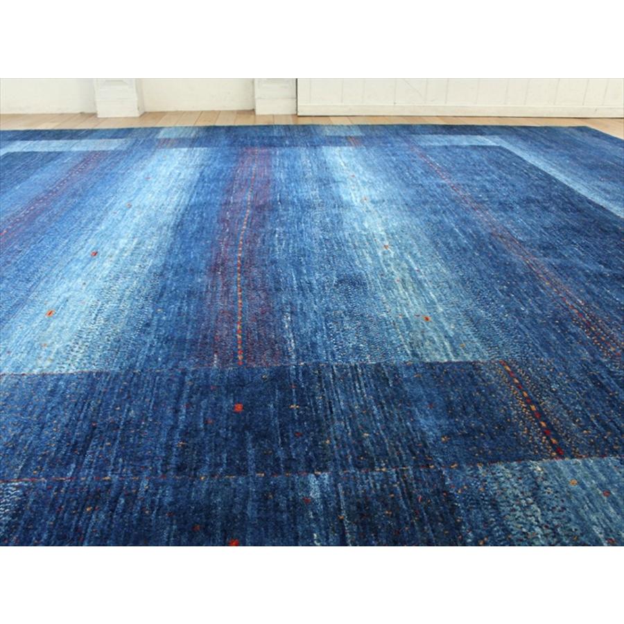 ギャッベ ロリアタシュ　LoriAtash 300x243cm ブルーグラデーション　正方形7.5m2　最上級の細かな織り | ブランド登録なし | 10