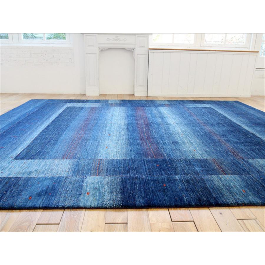 ギャッベ ロリアタシュ　LoriAtash 300x243cm ブルーグラデーション　正方形7.5m2　最上級の細かな織り | ブランド登録なし | 19