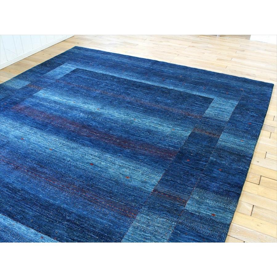 ギャッベ ロリアタシュ　LoriAtash 300x243cm ブルーグラデーション　正方形7.5m2　最上級の細かな織り | ブランド登録なし | 02