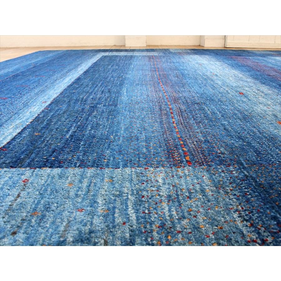 ギャッベ ロリアタシュ　LoriAtash 300x243cm ブルーグラデーション　正方形7.5m2　最上級の細かな織り | ブランド登録なし | 09