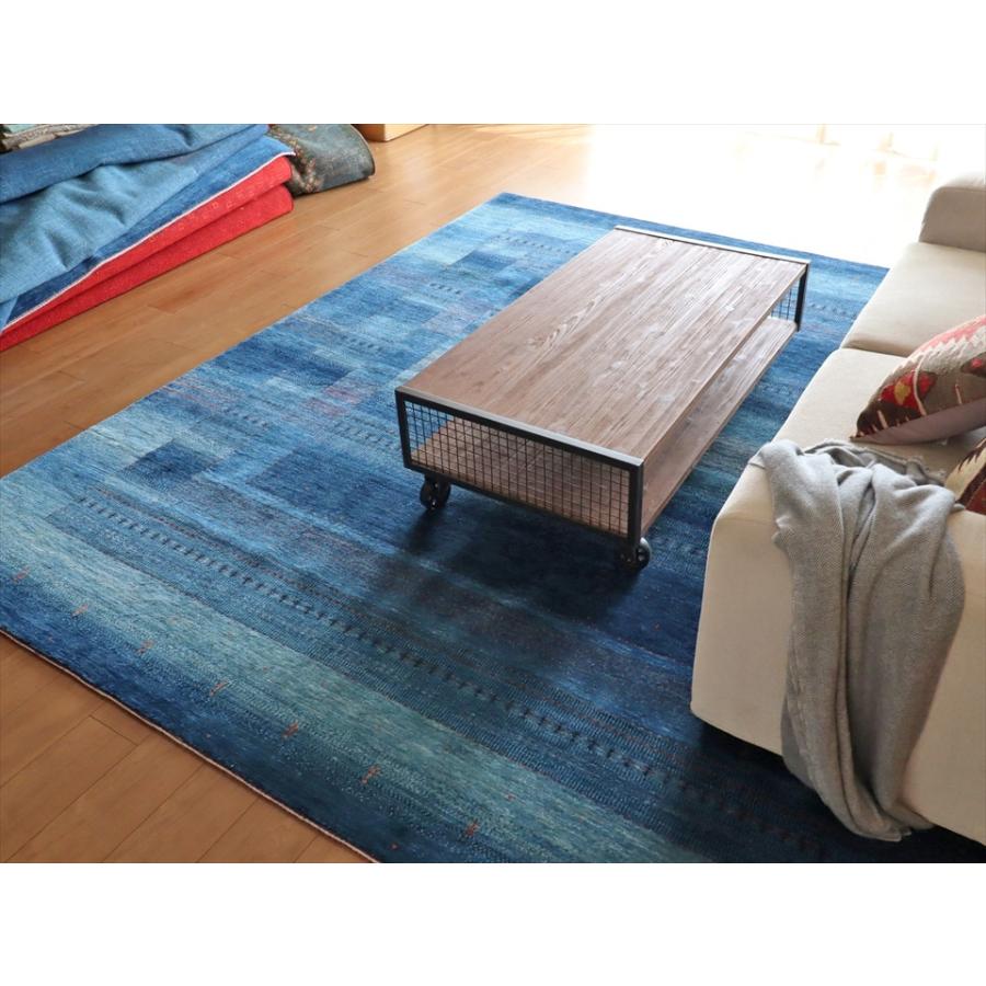 ギャッベ ロリアタシュ LoriAtash 大型ルームサイズ288x253cm ブルーグラデーション | ブランド登録なし | 10