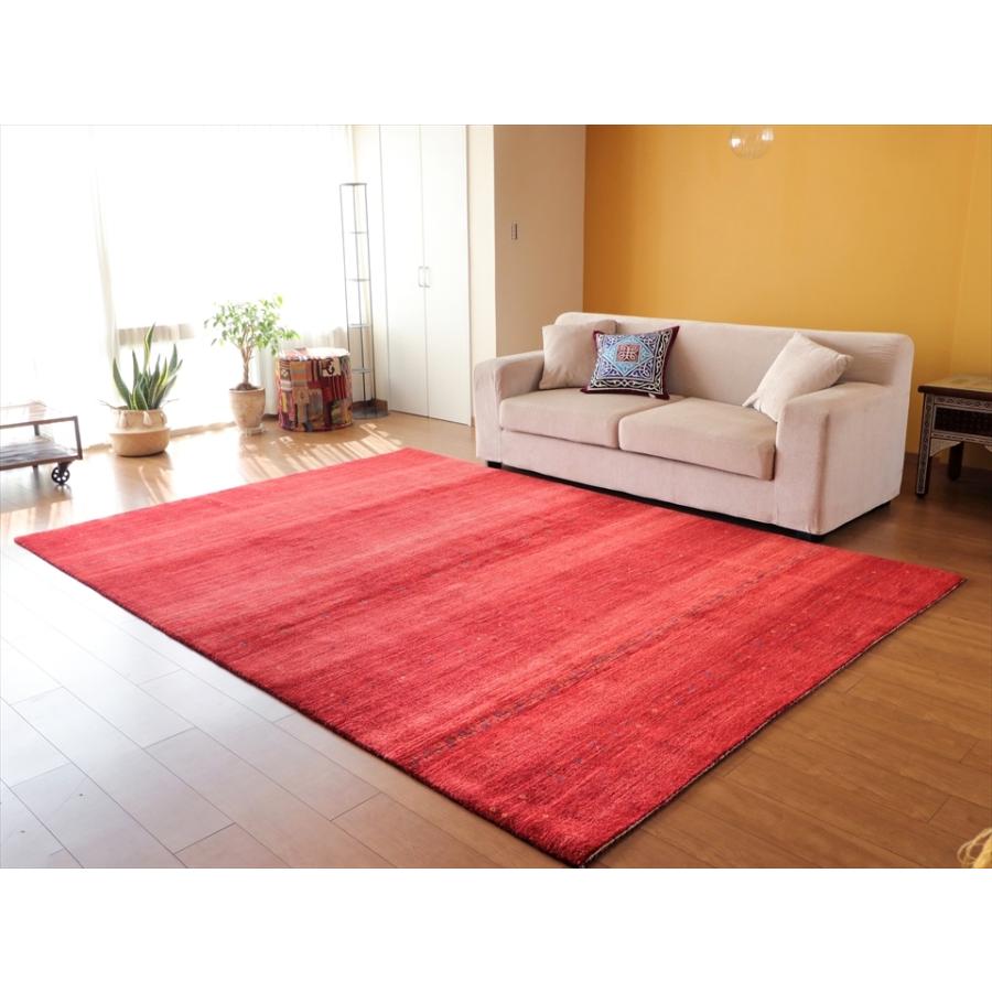 ギャッベ　ギャベ　ロリアタシュ LoriAtash 298x217cm 最高級の細かな織り 大型ルームサイズ レッド ストライプ | ブランド登録なし | 01