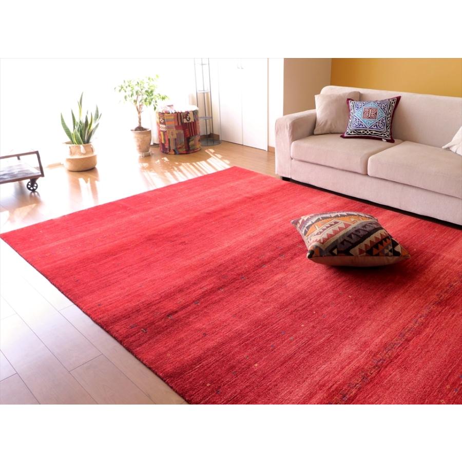 ギャッベ　ギャベ　ロリアタシュ LoriAtash 298x217cm 最高級の細かな織り 大型ルームサイズ レッド ストライプ | ブランド登録なし | 05