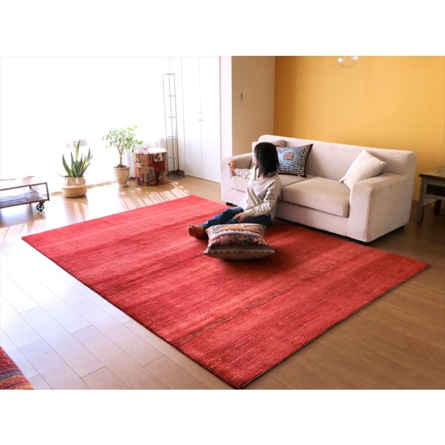 ギャッベ　ギャベ　ロリアタシュ LoriAtash 298x217cm 最高級の細かな織り 大型ルームサイズ レッド ストライプ | ブランド登録なし | 06