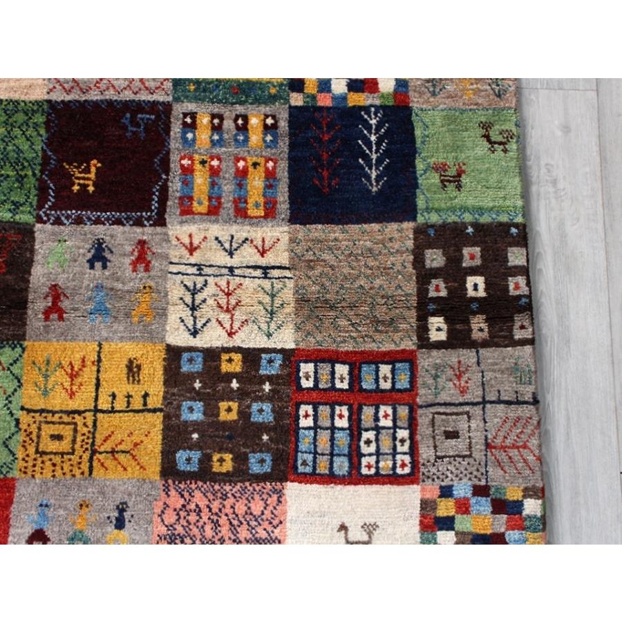 ギャッベ イラン直輸入 シューウリ Schuli リビングサイズ219x163cm カラフルタイル | ブランド登録なし | 07