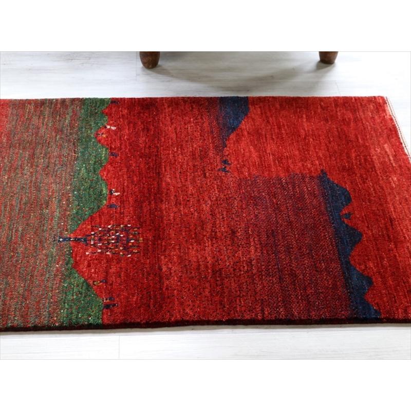 ギャッベ 手織り ラグ ノウバフト 116x78cm レッド/風景　ランドスケープ | ブランド登録なし | 12