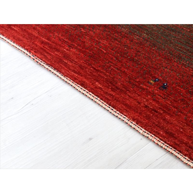 ギャッベ 手織り ラグ ノウバフト 116x78cm レッド/風景　ランドスケープ | ブランド登録なし | 09