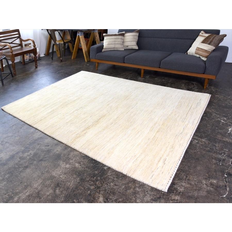 ギャッベ イラン直輸入 バナフシェ　リビングサイズ 206x154cm ナチュラルアイボリー/グラデーション | ブランド登録なし | 01