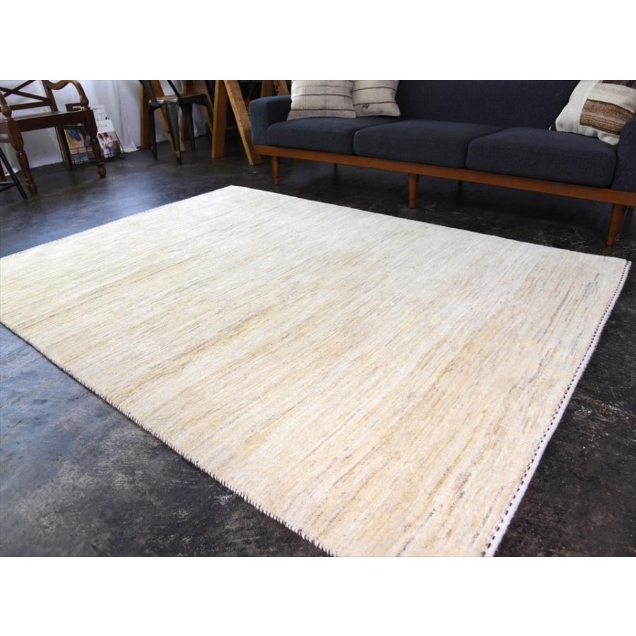 ギャッベ イラン直輸入 バナフシェ　リビングサイズ 206x154cm ナチュラルアイボリー/グラデーション | ブランド登録なし | 04