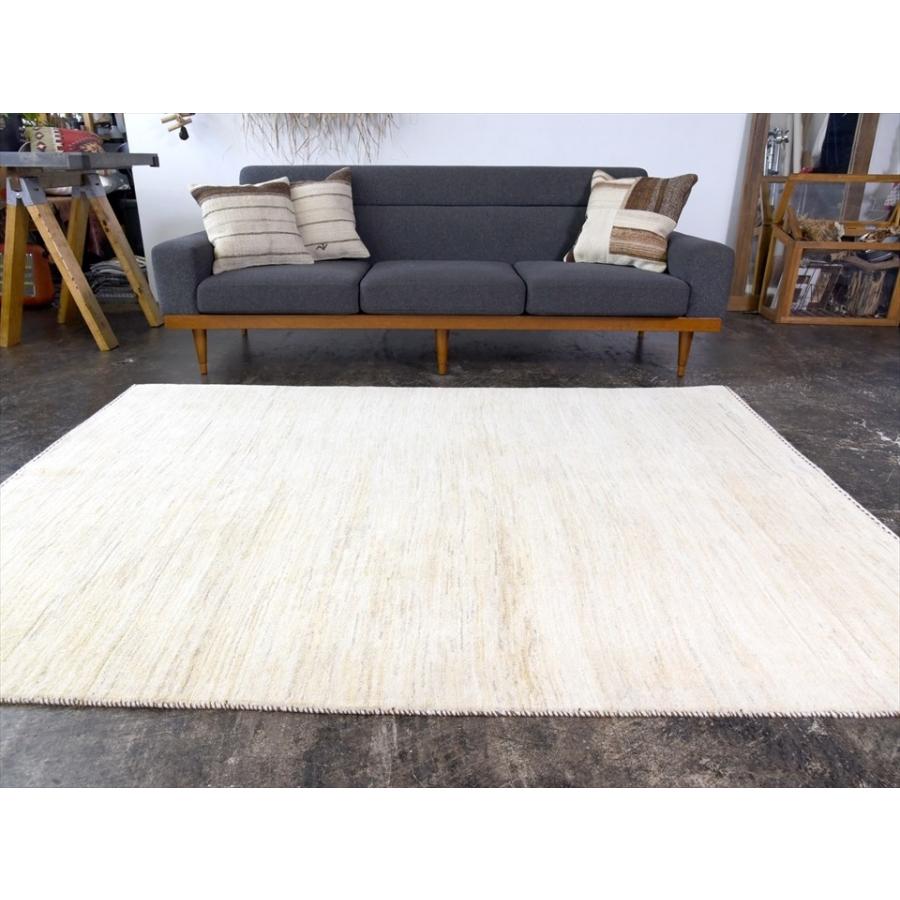 ギャッベ イラン直輸入 バナフシェ　リビングサイズ 206x154cm ナチュラルアイボリー/グラデーション | ブランド登録なし | 06