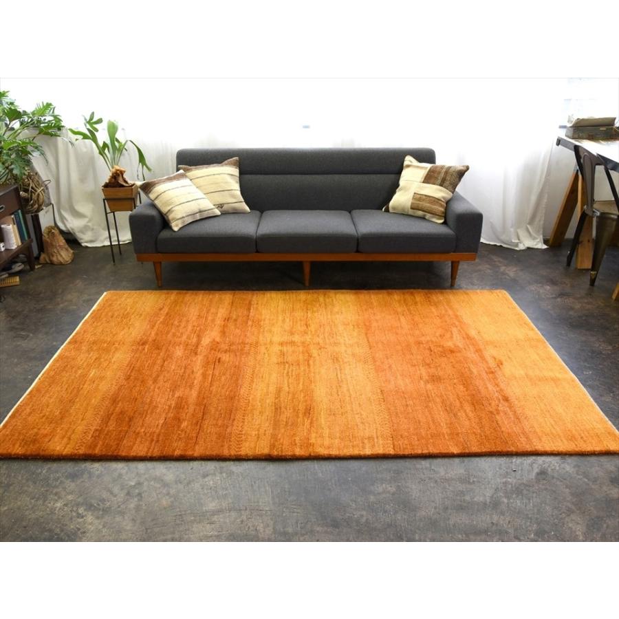 ギャッベ イラン直輸入 ノマド　リビングサイズ240x143cm イエロー/グラデーション | ブランド登録なし | 10