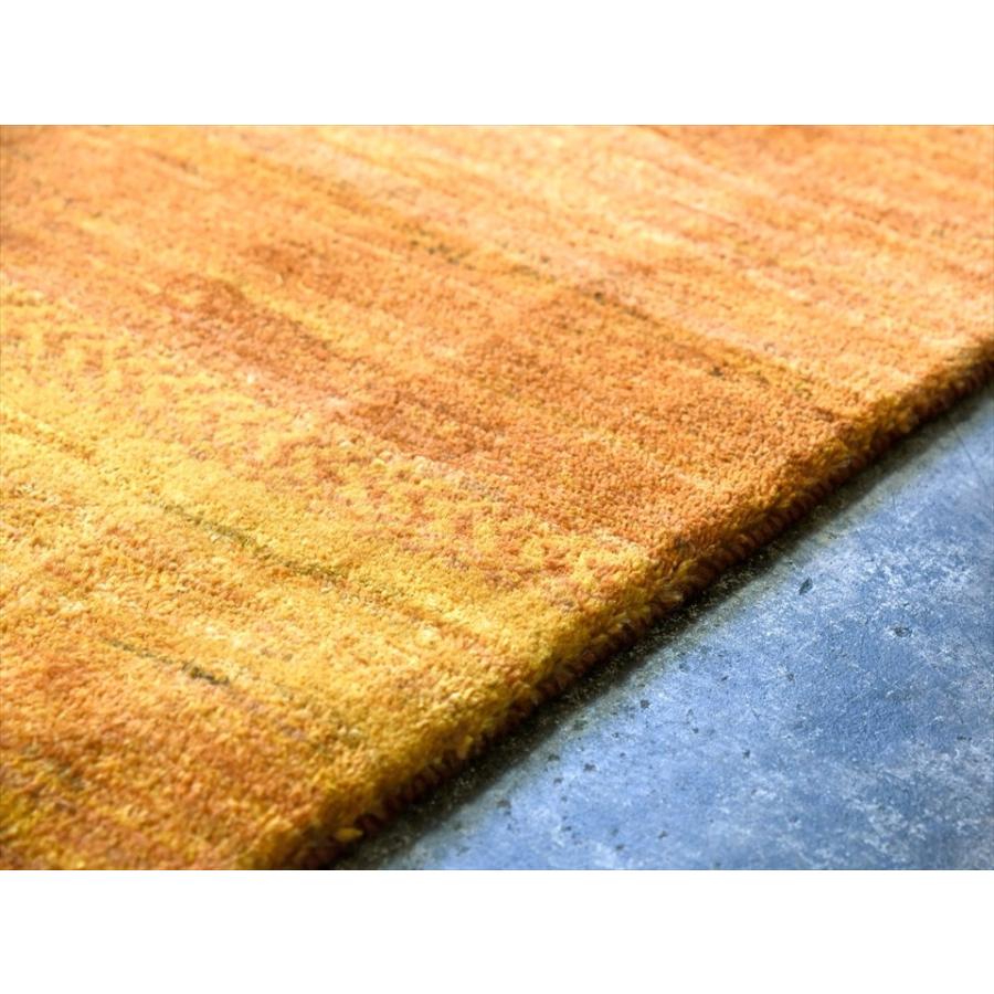 ギャッベ イラン直輸入 ノマド　リビングサイズ240x143cm イエロー/グラデーション | ブランド登録なし | 09