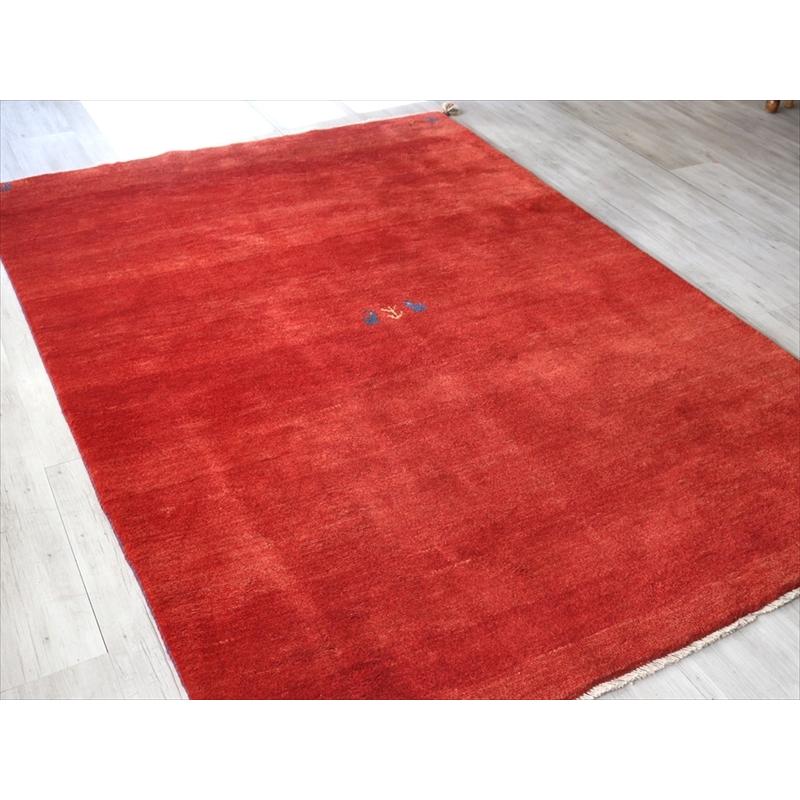 ギャッベ　Gabbeh　手織りラグ　リビングサイズ 233x171cm レッド 動物と植物のモチーフ | ブランド登録なし | 02