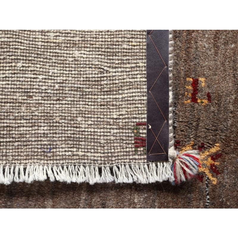 ギャッベ　ふかふかな厚手の織り　センターラグサイズ 187x158cm ナチュラルブラウン/ベージュ　OUTLET | ブランド登録なし | 10