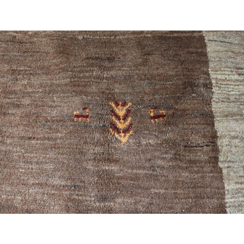 ギャッベ　ふかふかな厚手の織り　センターラグサイズ 187x158cm ナチュラルブラウン/ベージュ　OUTLET | ブランド登録なし | 07