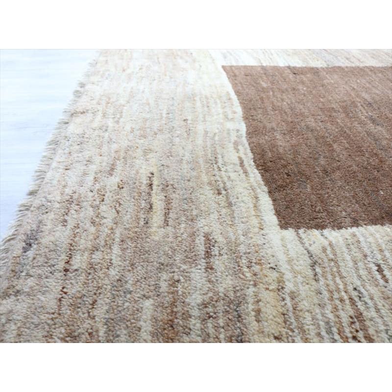 ギャッベ　ふかふかな厚手の織り　センターラグサイズ 187x158cm ナチュラルブラウン/ベージュ　OUTLET | ブランド登録なし | 08