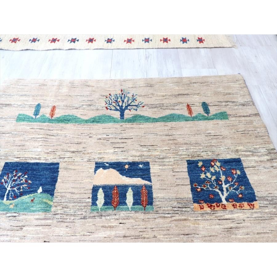 ギャッベ　リズバフト　細かな織り　リビングサイズ 220x153cm ナチュラルベージュ　自然風景　ランドスケープ | ブランド登録なし | 10