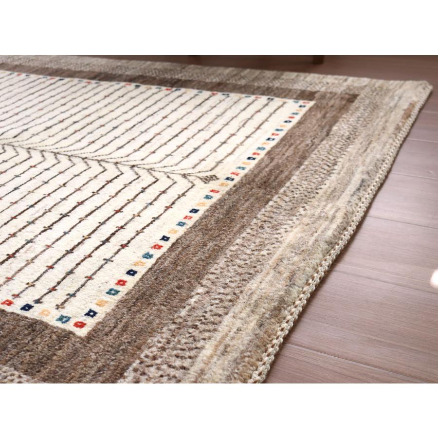 ギャッベ　イラン直輸入　シューウリ/Schuli  183x121cm ナチュラルアイボリー＆グレーベージュ　生命の樹 | ブランド登録なし | 11