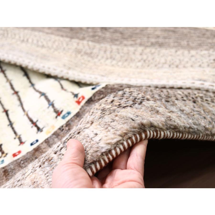 ギャッベ　イラン直輸入　シューウリ/Schuli  183x121cm ナチュラルアイボリー＆グレーベージュ　生命の樹 | ブランド登録なし | 13