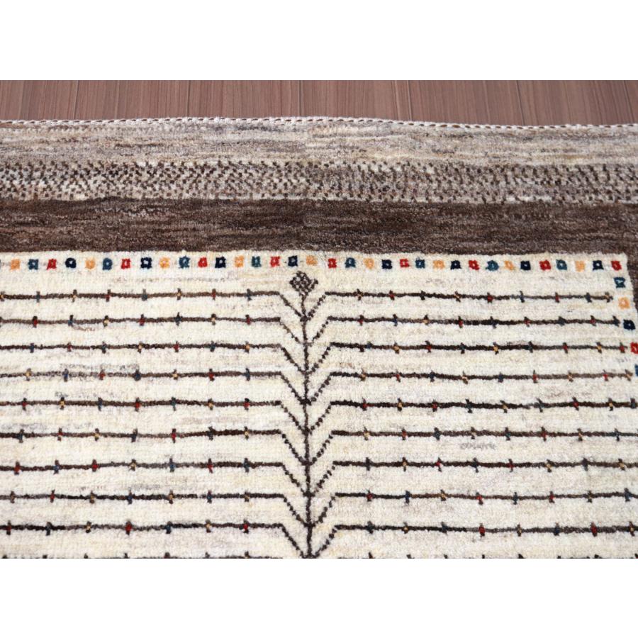 ギャッベ　イラン直輸入　シューウリ/Schuli  183x121cm ナチュラルアイボリー＆グレーベージュ　生命の樹 | ブランド登録なし | 05