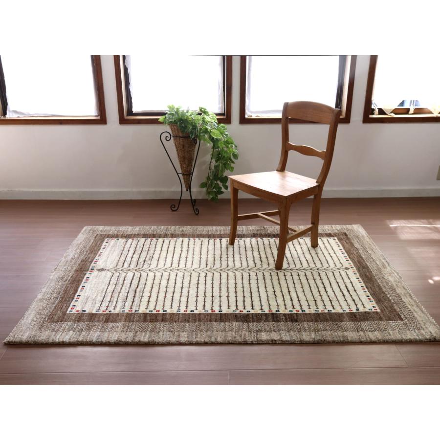 ギャッベ　イラン直輸入　シューウリ/Schuli  183x121cm ナチュラルアイボリー＆グレーベージュ　生命の樹 | ブランド登録なし | 09